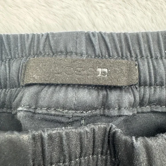 Joe's Jeans Sienna Coated Joggers Womens Small Black High Rise Stretch Tapered - Picture 3 of 9